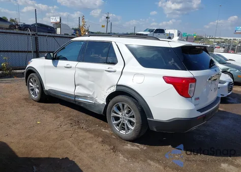 2022 Ford Explorer Xlt z USA, uszkodzony, nr VIN 1FMSK7DH5NGA33159